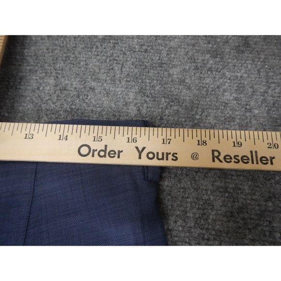 J. Crew Thompson Suit Men's Size 38S Slim Fit Blue w/ Brown Buttons 100% Wool - Picture 14 of 16